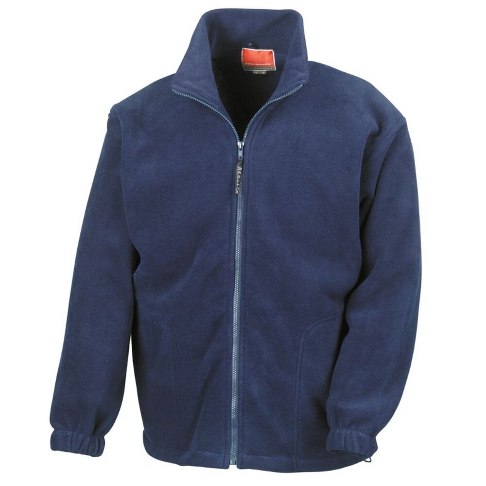 Result Mens Full Zip Casual Winter Warm Active Fleece Anti Pilling Jacket / Navy